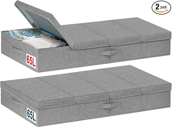 punemi Extra Large Under Bed Storage 65L, 42*16.5*5.8 in Tall underbed storage by Punemi