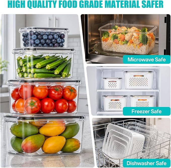 HOMETALL 4 Pack Fruit Storage Containers - Image 6