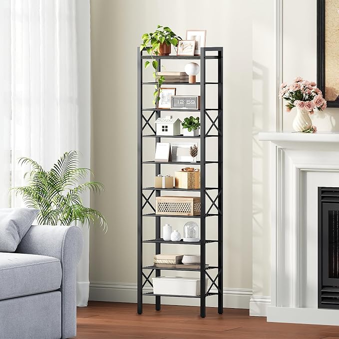 YATINEY 10-Tier Narrow Shoe Rack, Tall Shoe Rack - Image 2