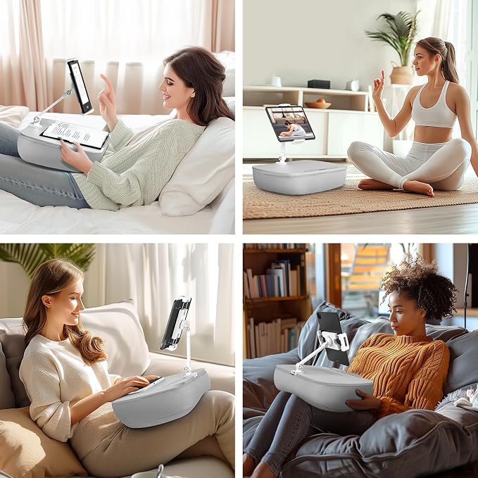 Lap Beanbag Cozy Kindle Pillow Stand - Image 4
