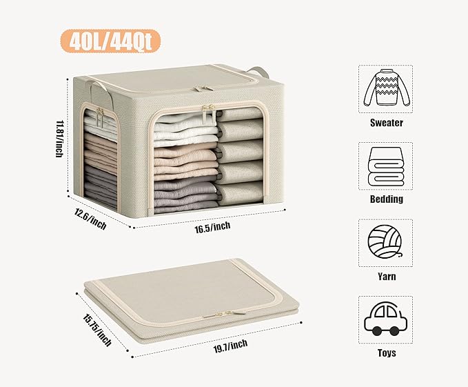 3 Openings Clothes Storage Bins - Image 6