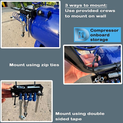 1058DESIGNS AIR COMPRESSOR ONBOARD ACCESSORY ATTACHMENT STORAGE - Image 2