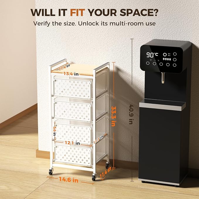 5 Tier Kitchen Storage Cart - Image 7