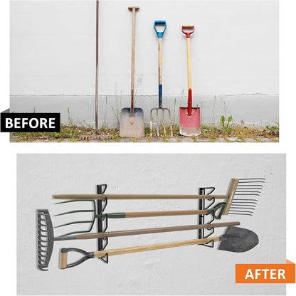 UNITEDPOWER Garden Tool Storage Rack，Wall Mounted Garage Organizer，Tool Utility - Image 7