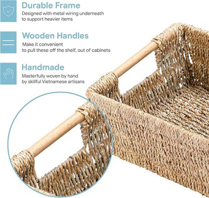 Natural Seagrass Storage Basket - Image 3