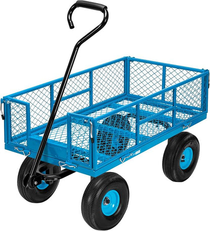 VIVOHOME Heavy Duty 880 Lbs Capacity Mesh Steel Garden Cart Folding Utility by VIVOHOME