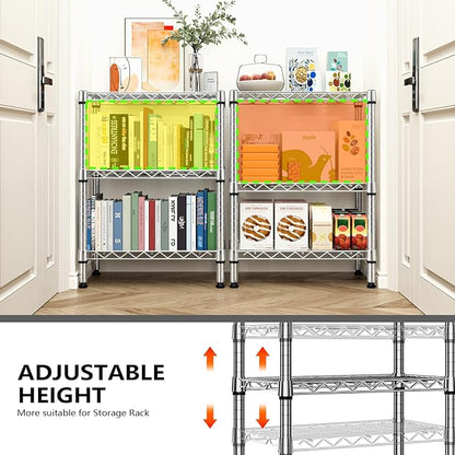750 lbs 3 Tier Shelf Metal Storage Shelves Wire Rack Closet Organizers - Image 6