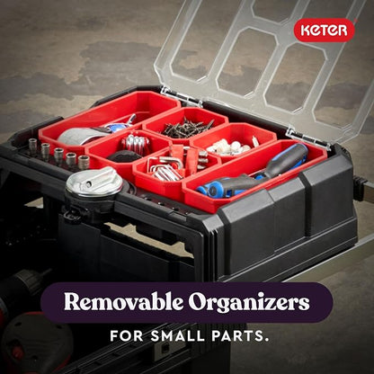Keter Masterloader Resin Rolling Tool Box - Image 8