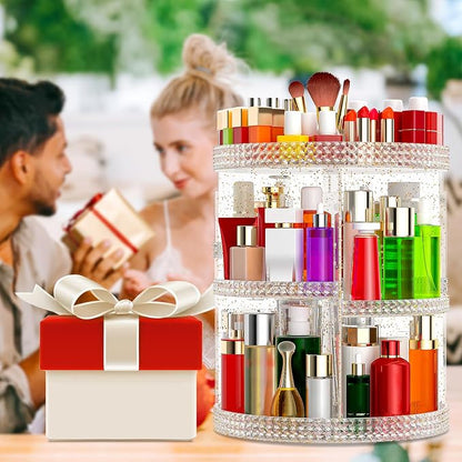 Awenia Makeup Organizer 360-Degree Rotating, Adjustable Makeup Storage - Image 9