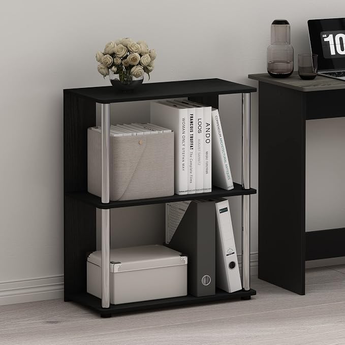 Furinno Jaya Simple Design 3-Tier Bookcase/Bookshelf/Display Rack - Image 4