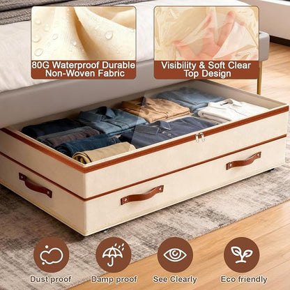 Dolicer 2 Pack Under Bed Storage - Image 5
