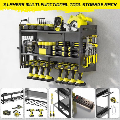 TOPRINCE Large Power Tool Organizer Wall Mount - Image 3