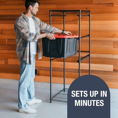 CleverMade Tote Tower Single 5-Tier Heavy-Duty Organizer Rack - Image 6