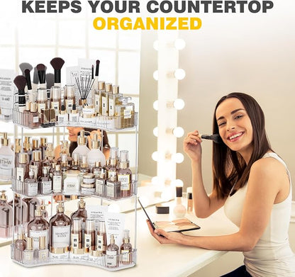 3-Tier Corner Bathroom Counter Organizer - Image 8