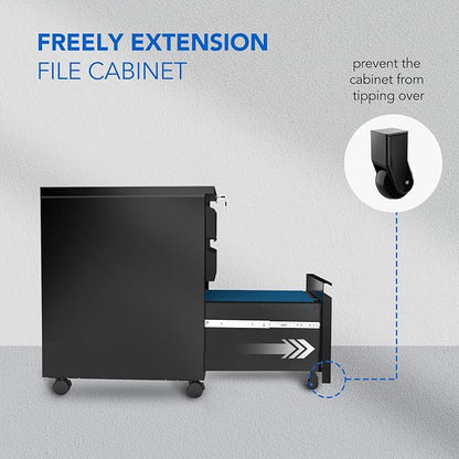 FLEXISPOT 3-Drawer Mobile File Cabinet - Image 5