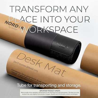 Nordik Felt and Leather Desk Mat Non-Slip - Image 4