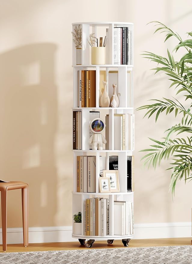 5 Tier 360° Rotating Bookshelf - Image 7