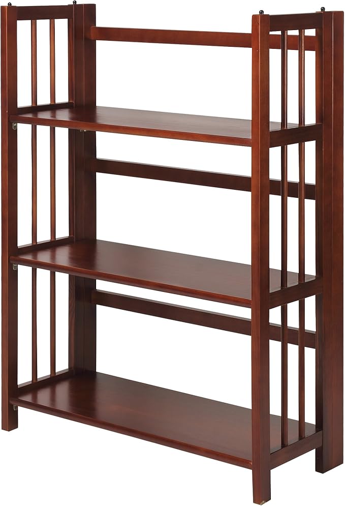 Casual Home 3-Shelf 27.5" Wide Folding Stackable Bookcase by CasualHome