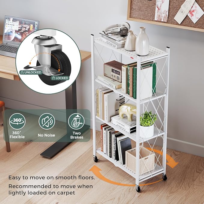 DEANIC 4 Tier Foldable Storage Shelves - Image 9