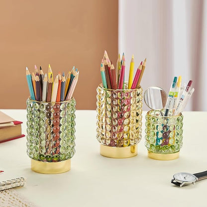 Makeup Brush Holder Organizer, Toothbrush Holders, Desk Pen Pencil Holder - Image 4