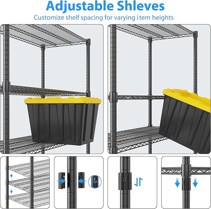 Homdox Heavy Duty Metal Shelves - Image 6