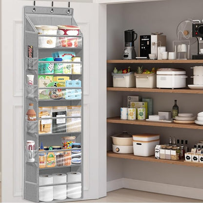 Over Door Organizer with 6 Extra Large Pockets 12 Side Pockets, Hanging Storage - Image 8