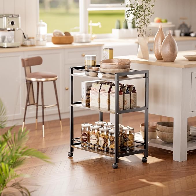 HITNET Bar Cart for The Home, Home Bar Serving Cart - Image 2