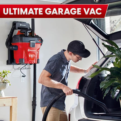 Vacmaster 5-Gallon* 5 Peak HP† Remote Control Wall Mount Wet/Dry Vac – VWMB508 - Image 3