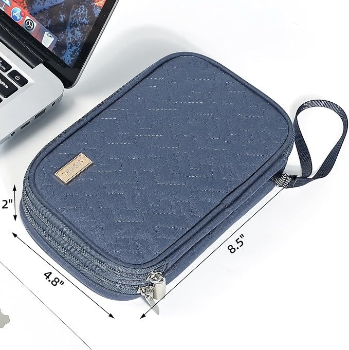 NISHEL Travel Cord Organizer Case, Double Layers Tech Electronic Bag, Essentials - Image 6