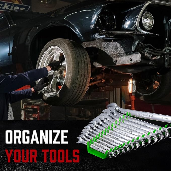 ALOANES 78-Slot Metal Wrench Organizer, Heavy Duty Wrench Organizer Tray - Image 6