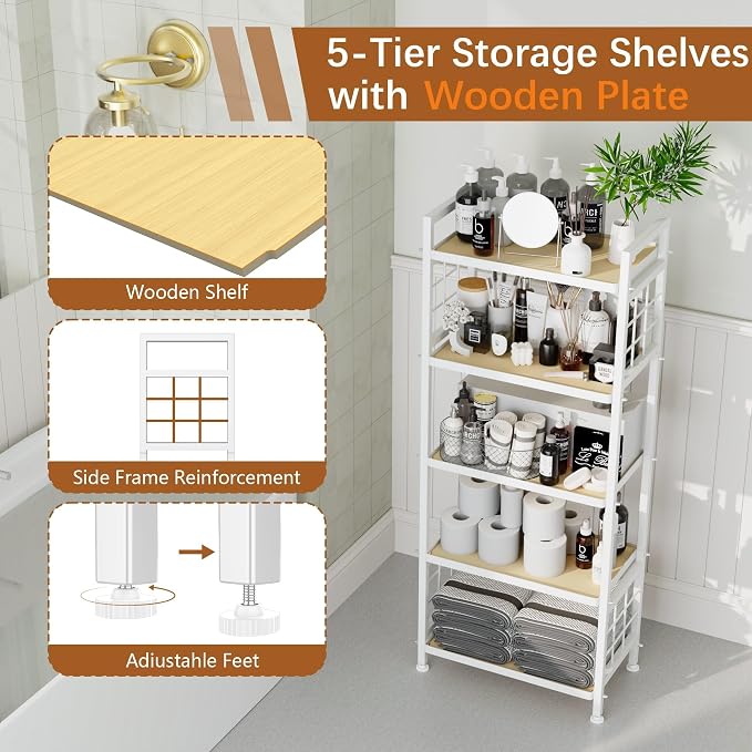 GIOTORENT 5-Tier Pantry Shelves - Image 4