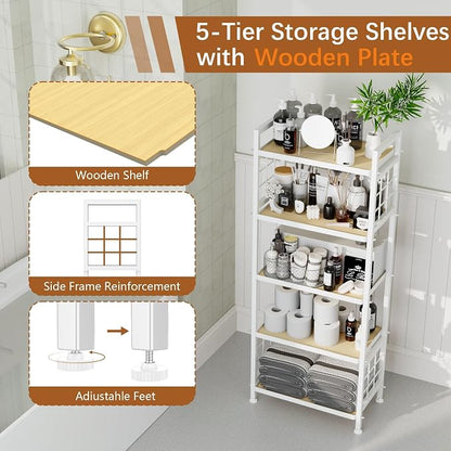 GIOTORENT 5-Tier Pantry Shelves - Image 4