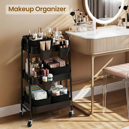 3-Tier Rolling Utility Cart - Image 6