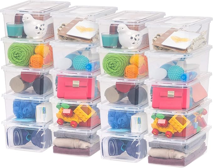 IRIS USA 20-Pack 6 Qt Storage Bins by IRISUSA