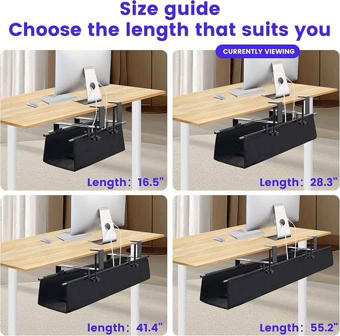 Under Desk Cable Management Tray Storage - Image 7