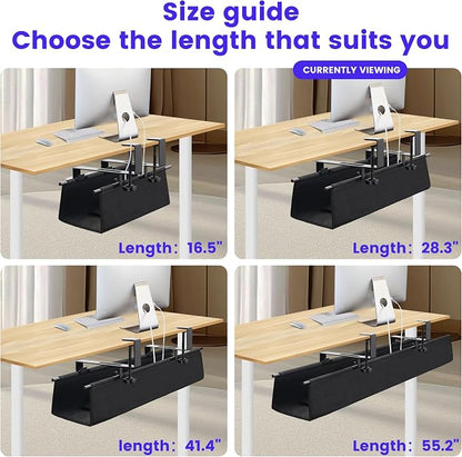 Under Desk Cable Management Tray Storage - Image 7