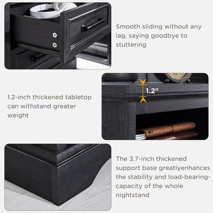 ACCOHOHO 18" Farmhouse Nightstand Set of 2 - Image 4