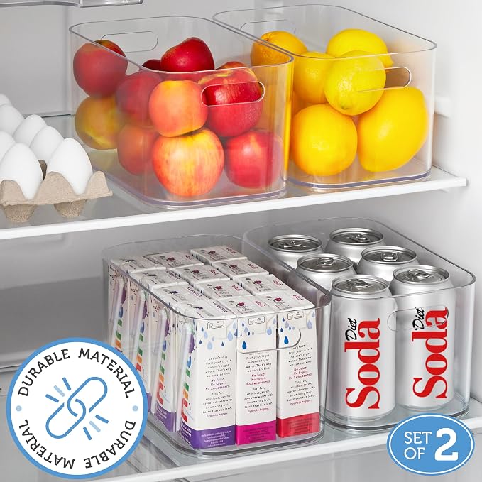 STORi Bliss 10" x 6" Open Clear Pantry Organizer Bin, Plastic Containers - Image 2