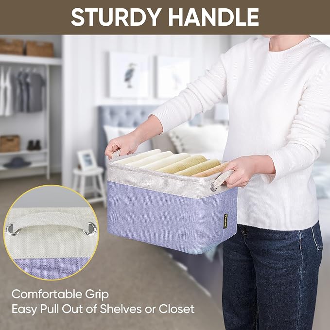 BALEINE 4 Pack Fabric Storage Bins - Image 7