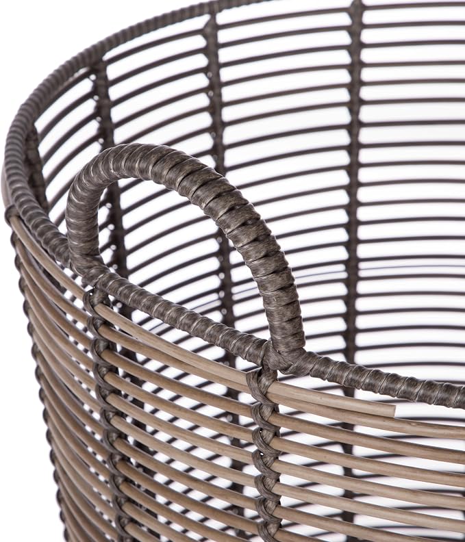 76QT rattan woven basket, withhandle, extra-large storagebasket, suitable - Image 4