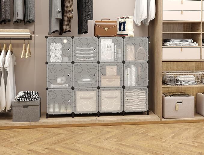 AWTATOS 12 Cube Storage Organizer, Closet Storage Shelves - Image 5