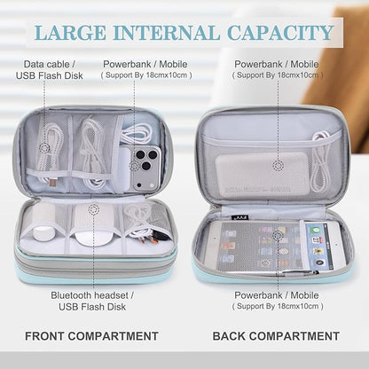 FYY Electronic Organizer, Large Travel Cable Organizer Bag Pouch Electronic - Image 3