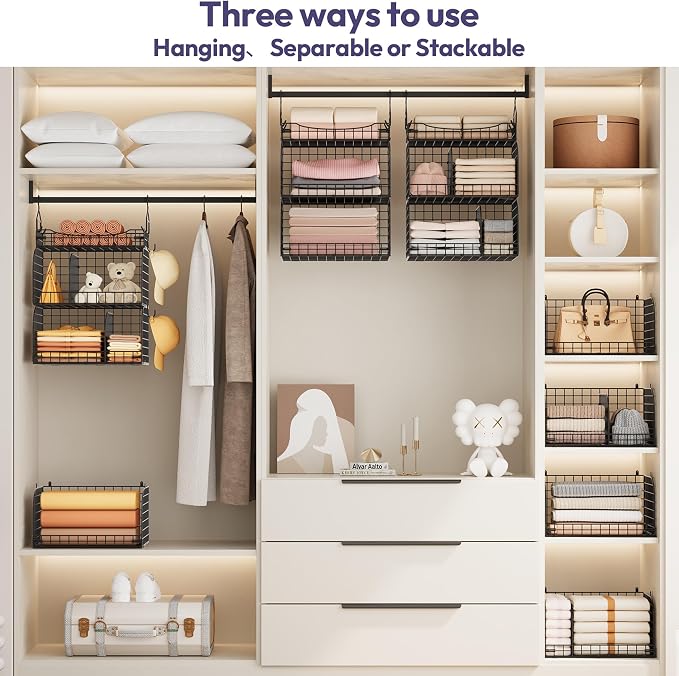 SWTYMIKI Hanging Closet Organizer Storage - Image 4