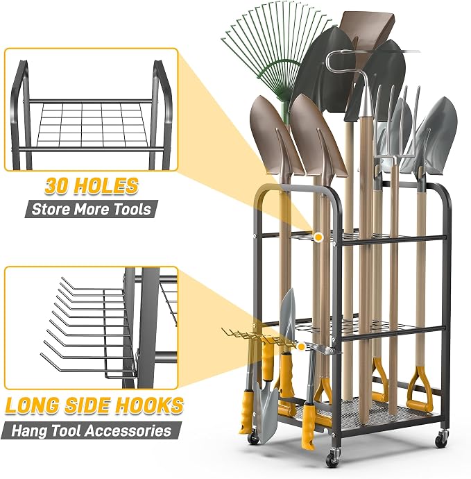 Ultrawall Garden Tool Organizer Stand, Yard Tool Storage Rack - Image 3