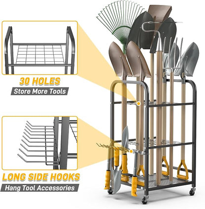 Ultrawall Garden Tool Organizer Stand, Yard Tool Storage Rack - Image 3