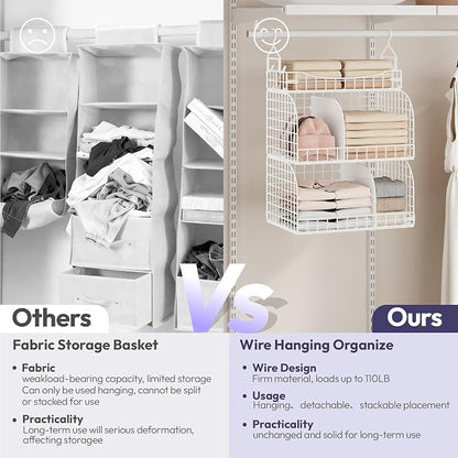 SWTYMIKI Hanging Closet Organizer Storage - Image 6