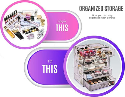Sorbus Acrylic Makeup Organizer - Image 4