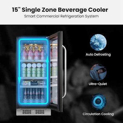 Whynter Beverage Refrigerator 15 inch Drink Fridge - Image 4