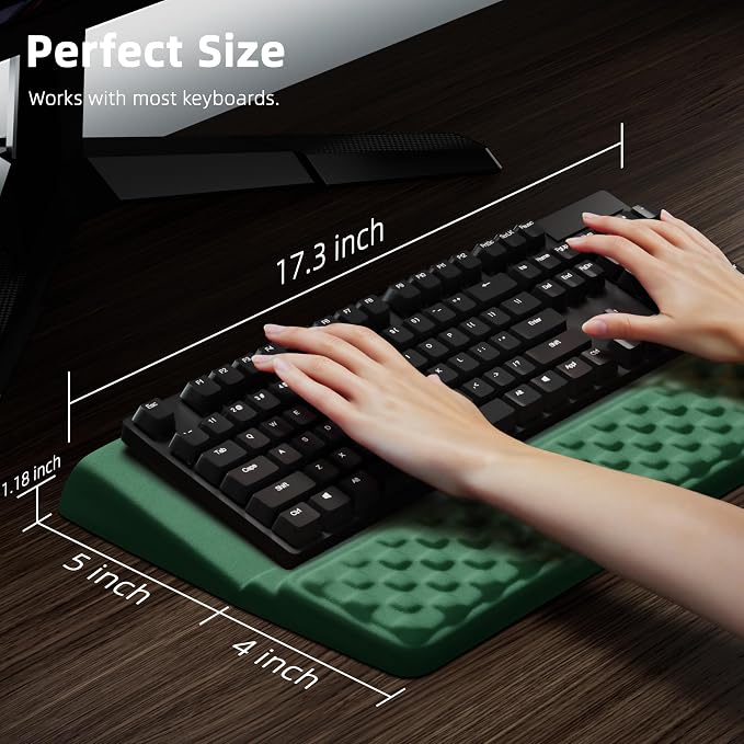 Ospelelf Keyboard Wrist Rest Pad, Comfy Ergonomic Keyboard Stand Riser Holder - Image 6