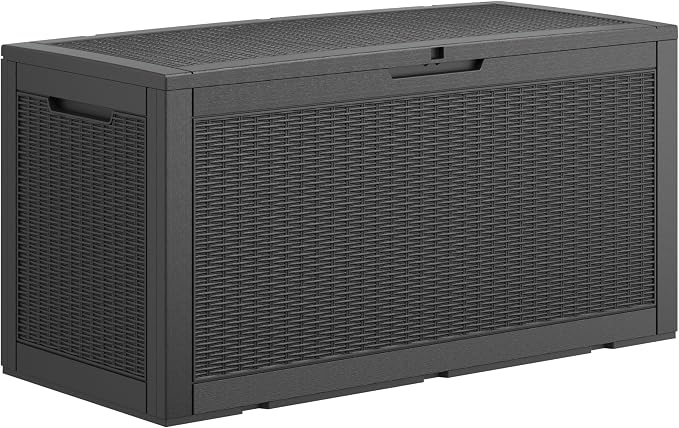 Outdoor Storage Box, Resin Deck Boxes Indoor and outdoor, Waterproof Storage - Image 9